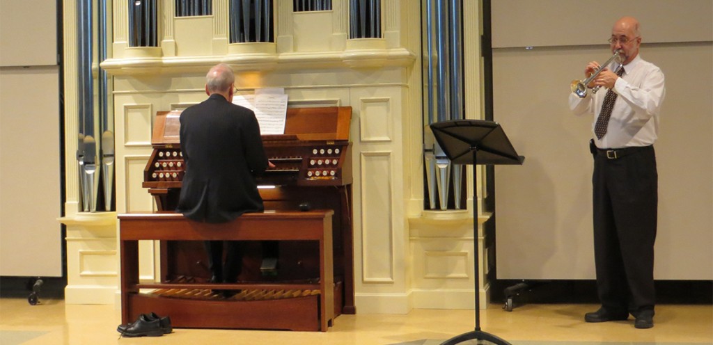 IUP trumpet professor Kevin Eisensmith joined John Walker for "Voluntary for Trumpet and Organ” by Domecq Smith