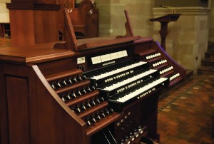 A. E. Schlueter Pipe Organ Company of Lithonia, Ga., recently installed a new pipe organ in the Chapel of St. Joseph at Kenrick-Glennon Seminary, Seminary of the Archdiocese of St. Louis, in Shrewsbury, Mo. Photographed Wednesday, Oct. 7, 2015. Photo by Sid Hastings.