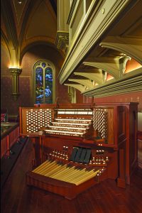 Marble Collegiate organ's console