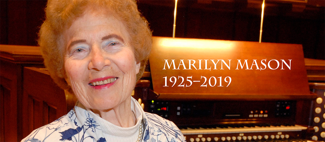 Marilyn Mason 1925 2019