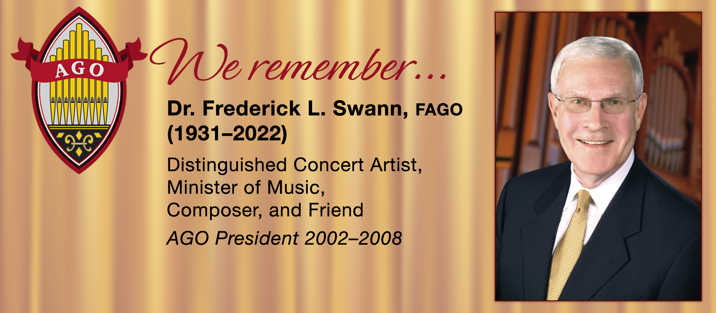We Remember Dr. Frederick L. Swann, FAGO (1931-2022)